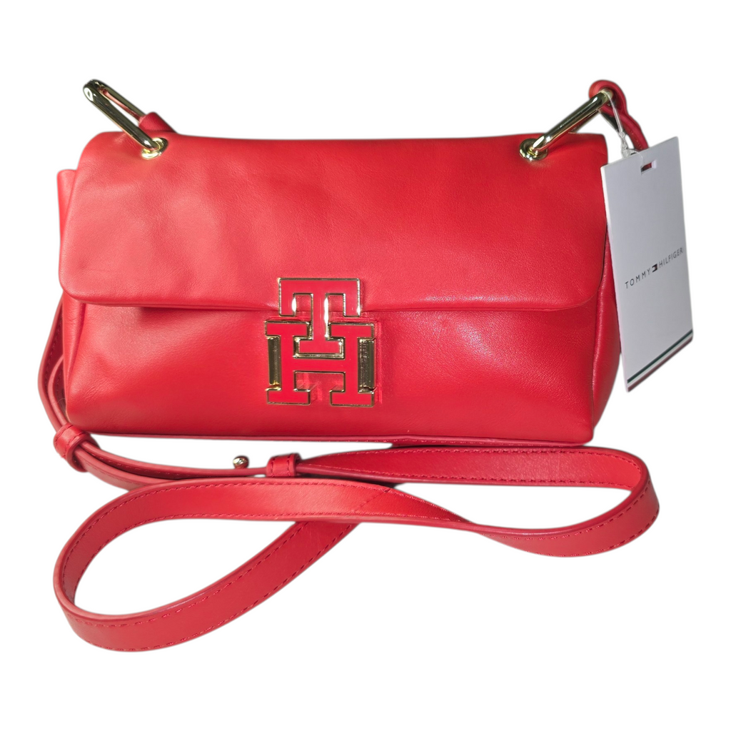 Bolso Tommy Hilfiger Pushlock Leather Crossover Bag