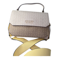 Bolso Guess Llano Mini Crossbody – Estilo Monograma Beige