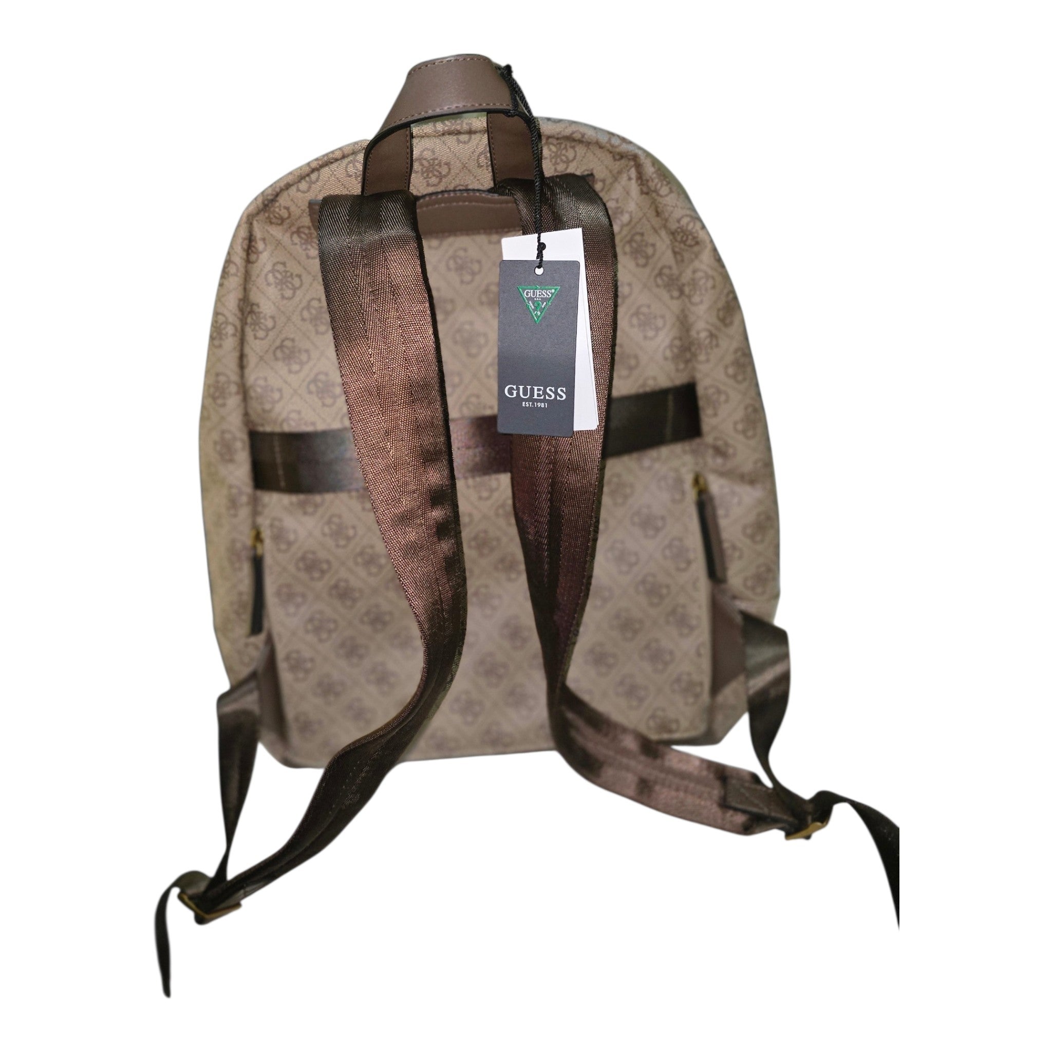 Mochila Guess Vezzola con Logotipo 4G - Marrón Classic