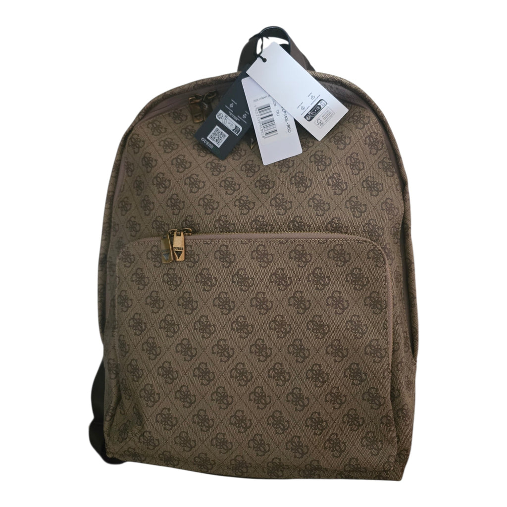 Mochila Guess Vezzola con Logotipo 4G - Marrón Classic