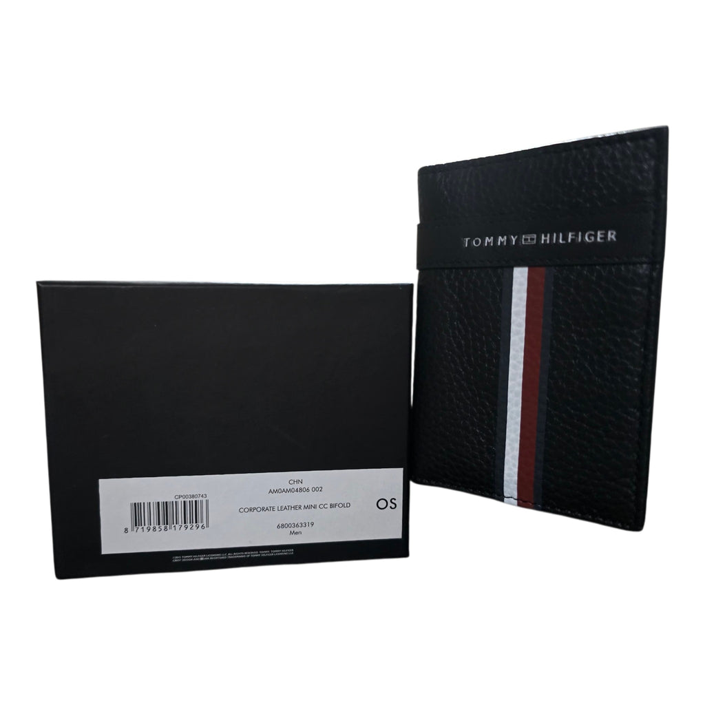Cartera Tommy Hilfiger Corporate Leather Mini - Black