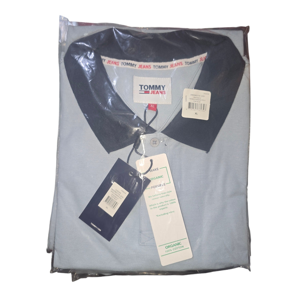 Polo Tommy Jeans Bold Graphic- Azul Claro