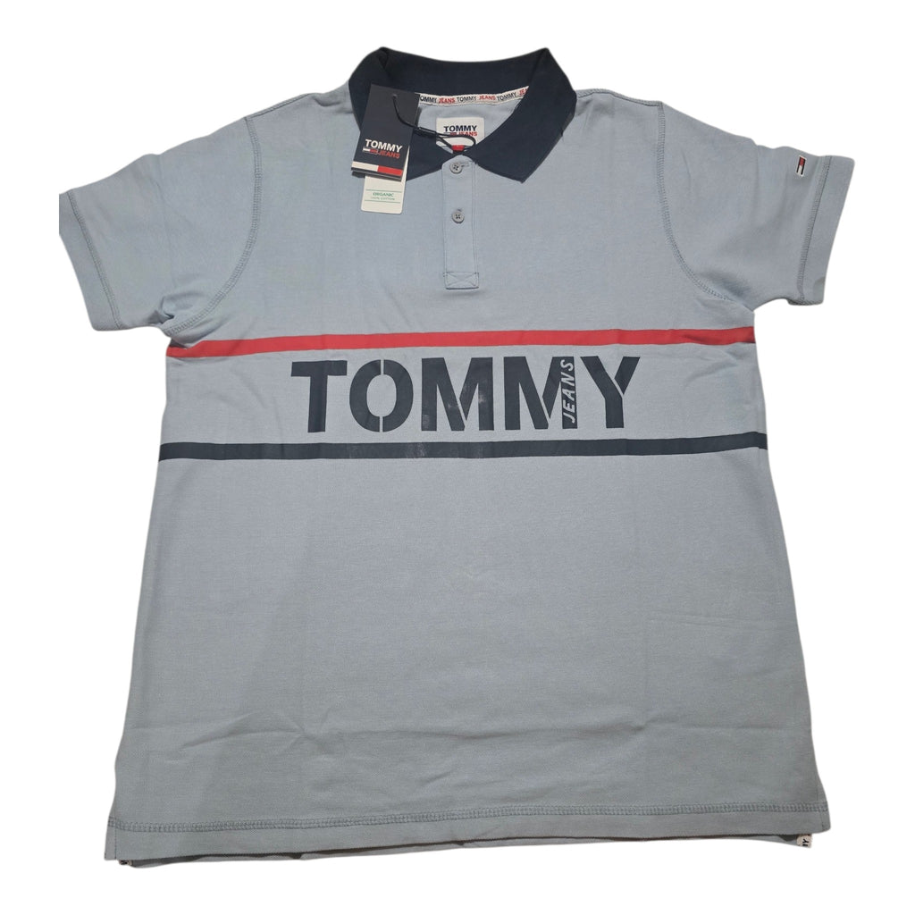 Polo Tommy Jeans Bold Graphic- Azul Claro