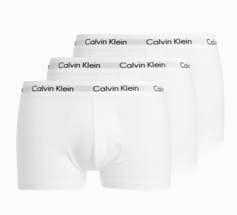 Calzoncillo Pack de 3 Bóxers Calvin Klein Cotton Stretch – Blanco Clásico