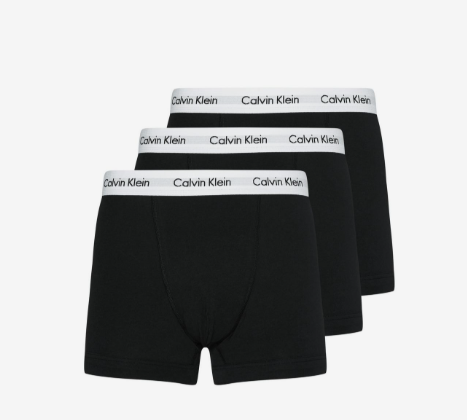 Calzoncillo Packs de Bóxers Clásicos Calvin Klein (3 Unidades) – Negro