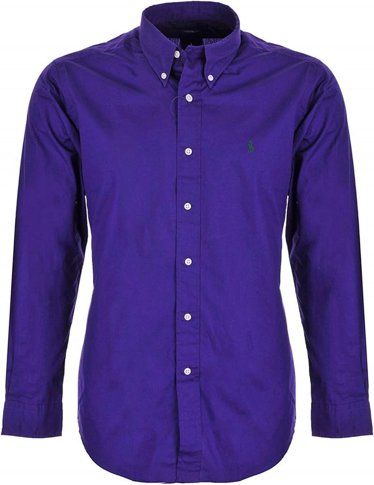 Camisa Polo Ralph Lauren – Custom Fit Poplin (Saranac Purple)