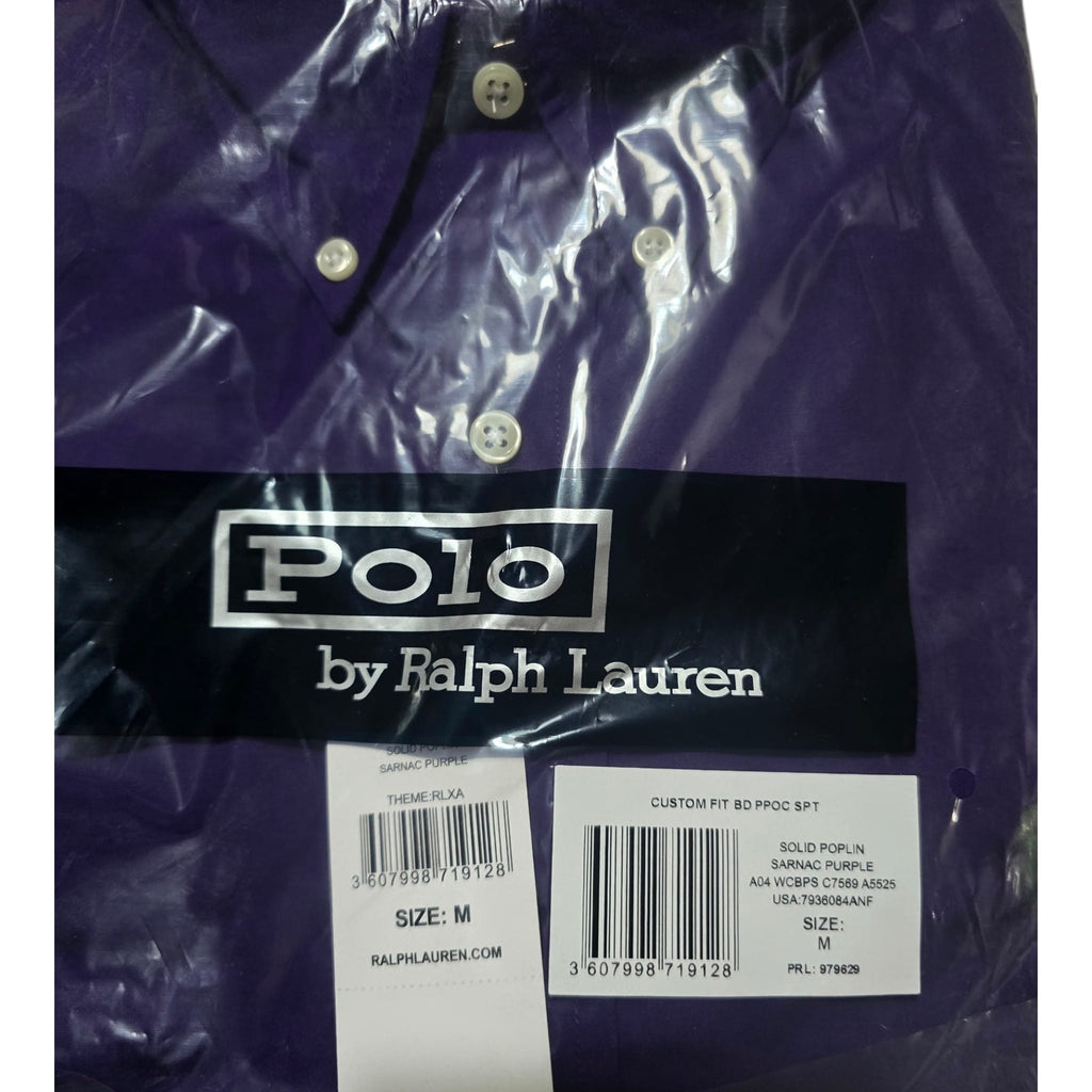 Camisa Polo Ralph Lauren – Custom Fit Poplin (Saranac Purple)