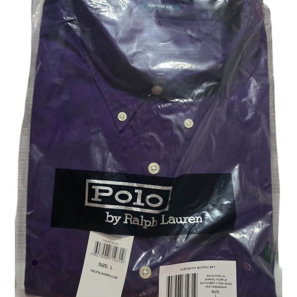 Camisa Polo Ralph Lauren – Custom Fit Poplin (Saranac Purple)