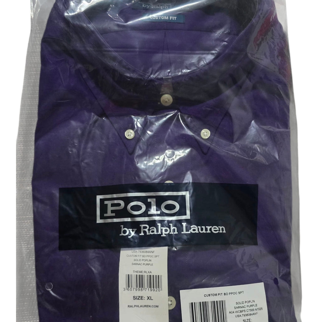 Camisa Polo Ralph Lauren – Custom Fit Poplin (Saranac Purple)