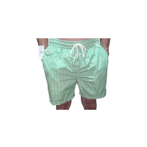 Bañador Polo Ralph Lauren Traveler - Cuadros Vichy Verde