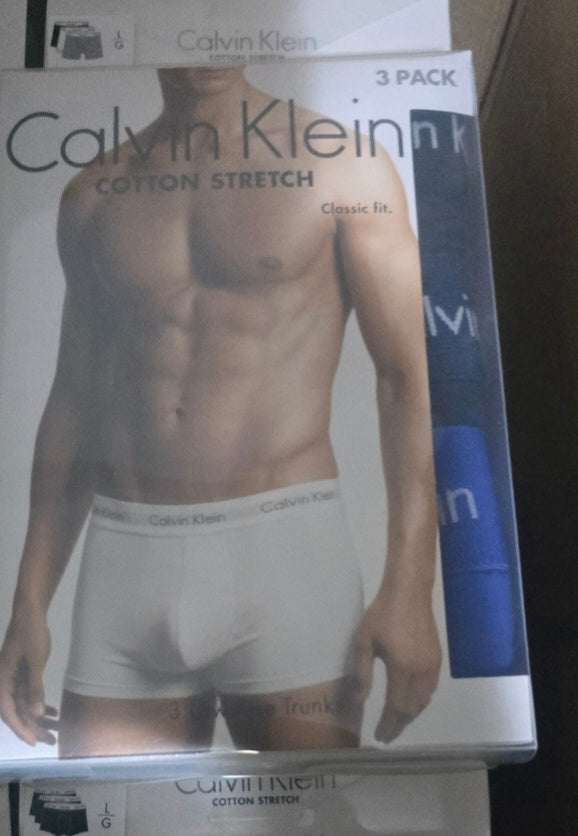 Calzoncillo Pack de 3 Bóxers Calvin Klein - Tonos Azules y Negro