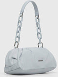 Bolso Calvin Klein Soft Nylon Chain Clutch – Pearl Blue