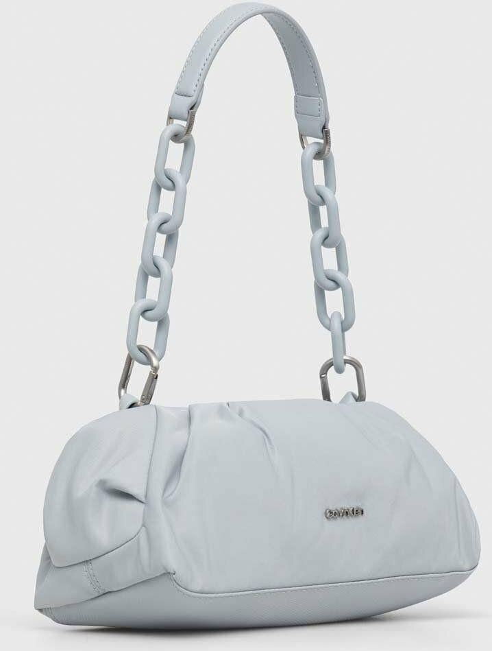 Bolso Calvin Klein Soft Nylon Chain Clutch – Pearl Blue