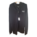 SUDADERA EMPORIO ARMANI CON CREMALLERA Y CAPUCHA- COLOR NEGRO NUEVO SIN ESTRENAR