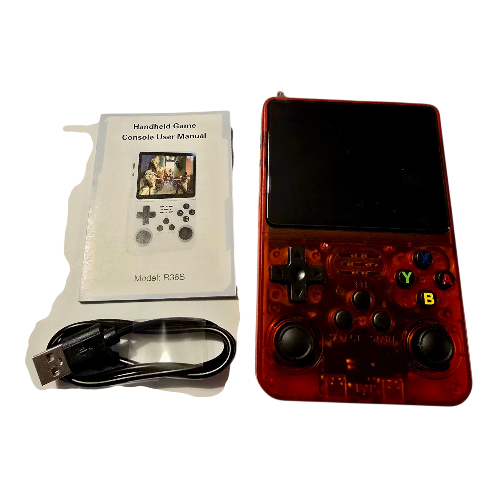 CONSOLA GAME MASTER R36S/CON MAS 22MIL JUEGOS PREINSTALADOS