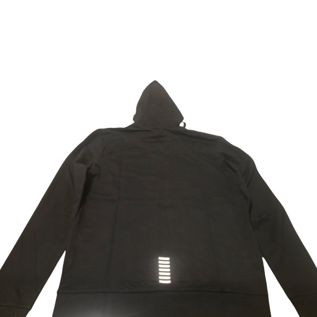 SUDADERA EMPORIO ARMANI CON CREMALLERA Y CAPUCHA- COLOR NEGRO NUEVO SIN ESTRENAR