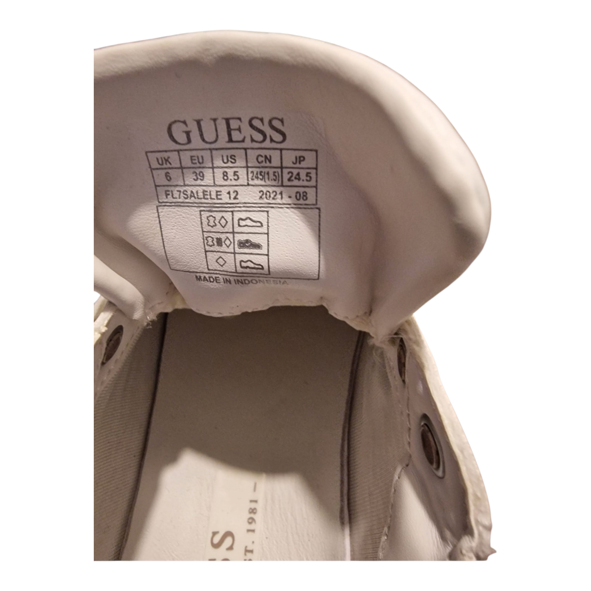 Zapatillas Guess Salerno – White & Rose Edition/ NUEVAS SIN ESTRENAR SIN CAJA